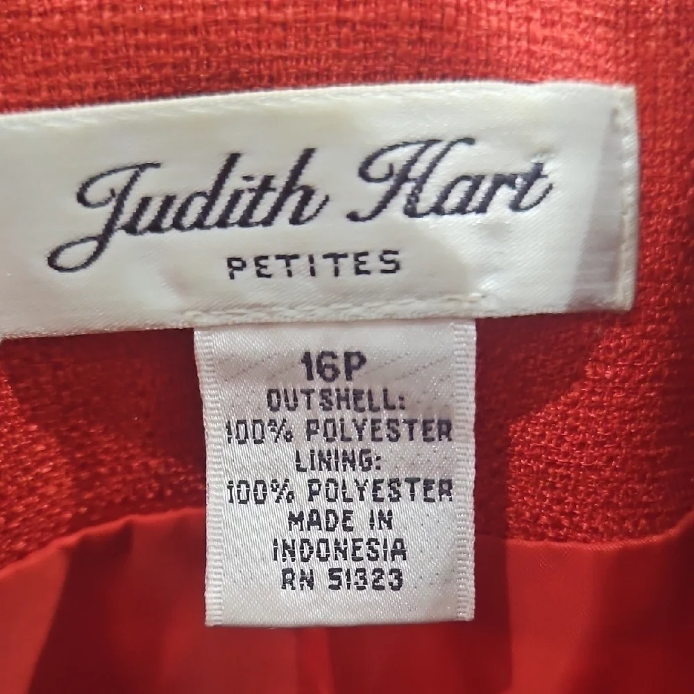 Elegant Red Button-Up Blazer